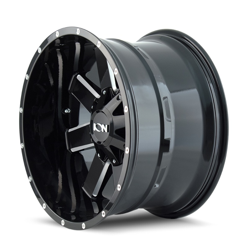ION Type 141 17×9 / 6×135 BP / 13mm Offset / 106mm Hub Gloss Black Milled Wheel