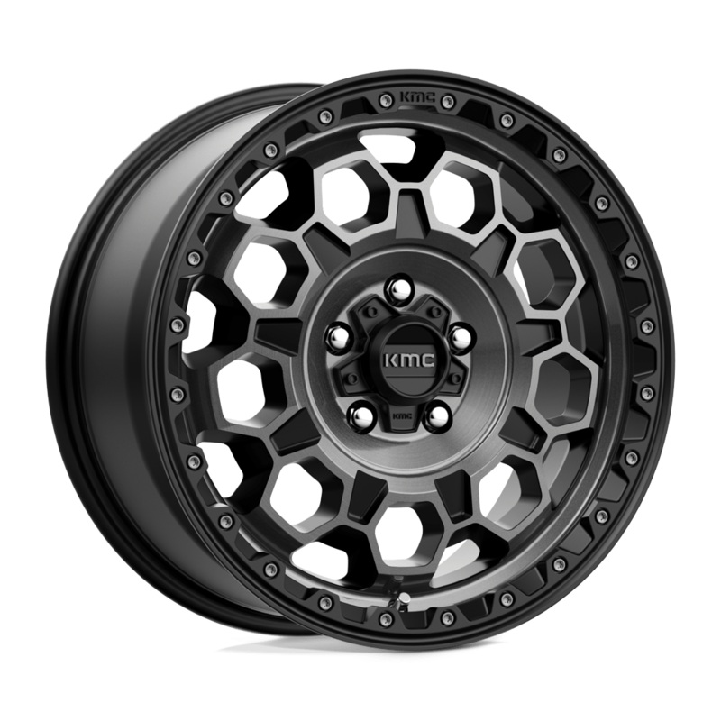 KMC Wheels KM545 Trek 17″ 5×108 Satin Black With Gray Tint