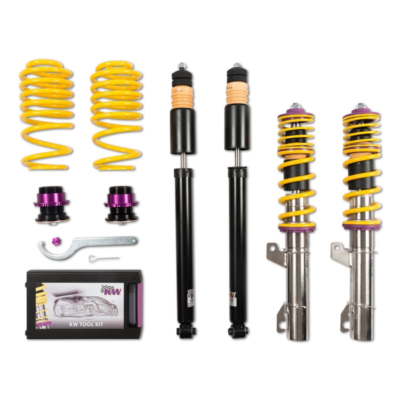 KW Coilover Kit V1 Audi 80 (B4) 910k M14 Bolt