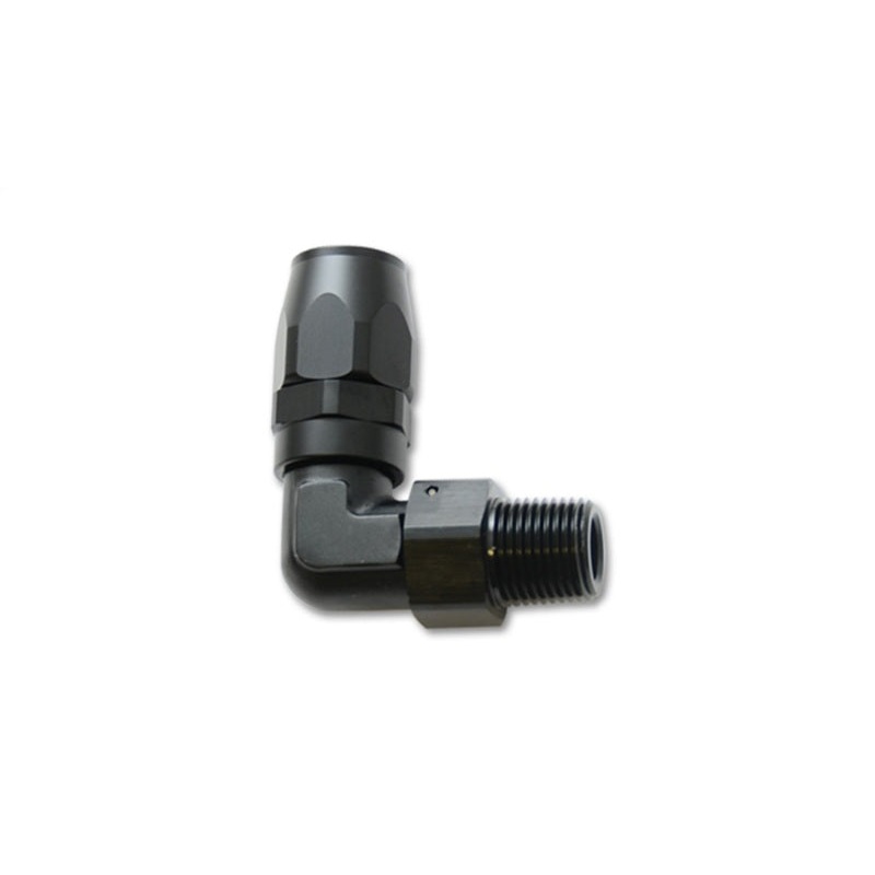 Vibrant Male NPT 90 Degree Hose End Fitting -6AN – 3/8 NPT