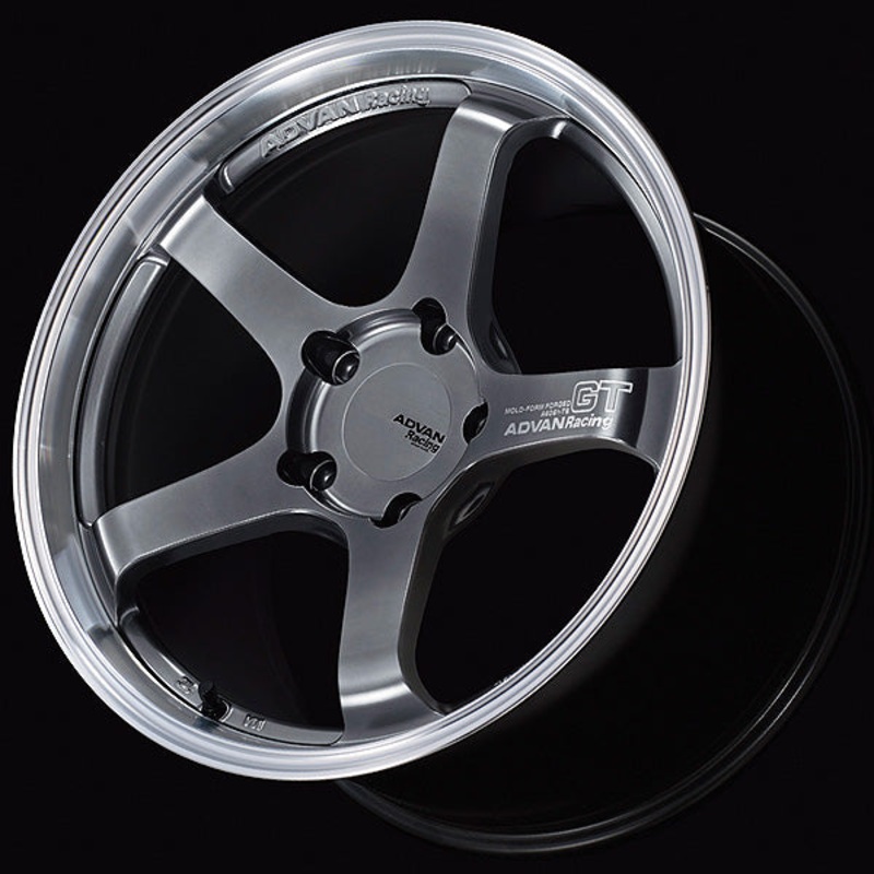 Advan GT Wheel for Porsche – 20×10.0 +40 | 5×130 | Machining & Hyper Platinum Black