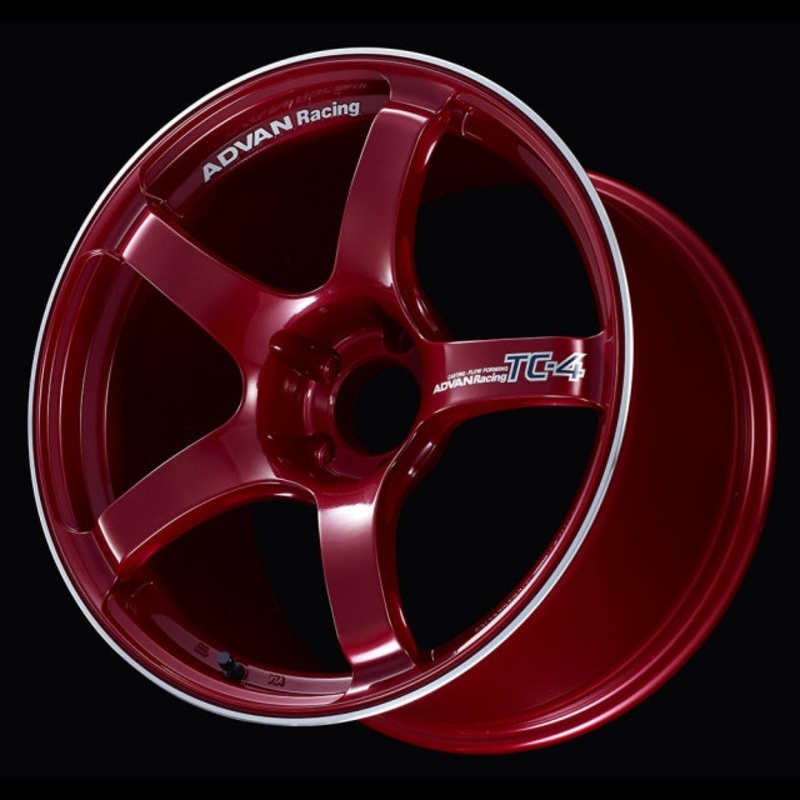 Advan TC-4 Wheel – 18×8.0 +42 | 5×112 | Racing Candy Red & Ring