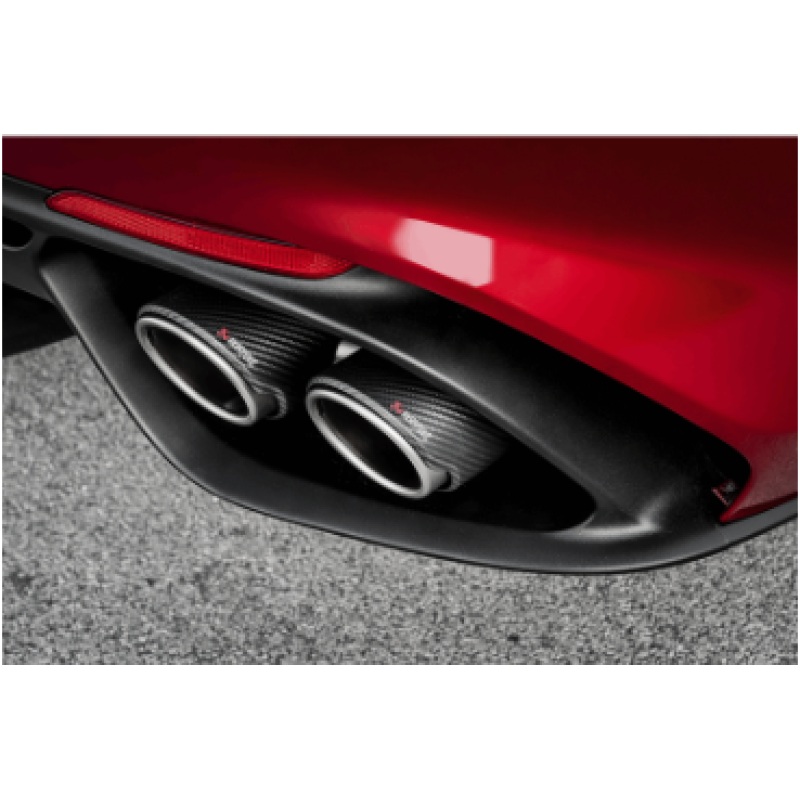 Akrapovic 17-19 Alfa Romeo Giulia Quadrifoglio Evolution Line Cat Back (Titanium) w/Link Pipes