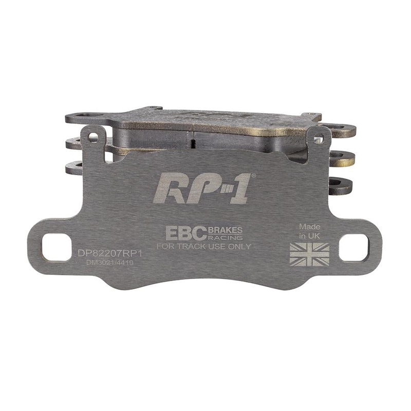 EBC Racing 13-15 Porsche 911 (991) GT3 (Cast Iron Disc Only) RP-1 Race Rear Brake Pads