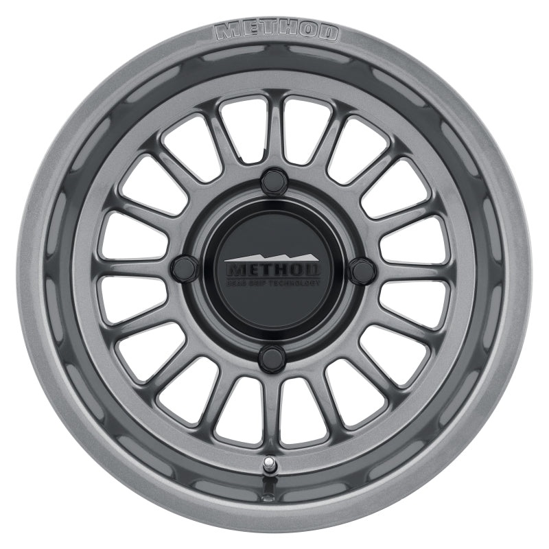 Method MR411 Bead Grip 15×7 / 5+2/38mm Offset / 4×136 / 106.25mm CB Gloss Titanium Wheel