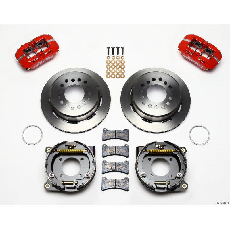 Wilwood Dynapro Low-Profile 11.00in P-Brake Kit – Red BOP Axle 2.75in Bearing 2.75 Offset