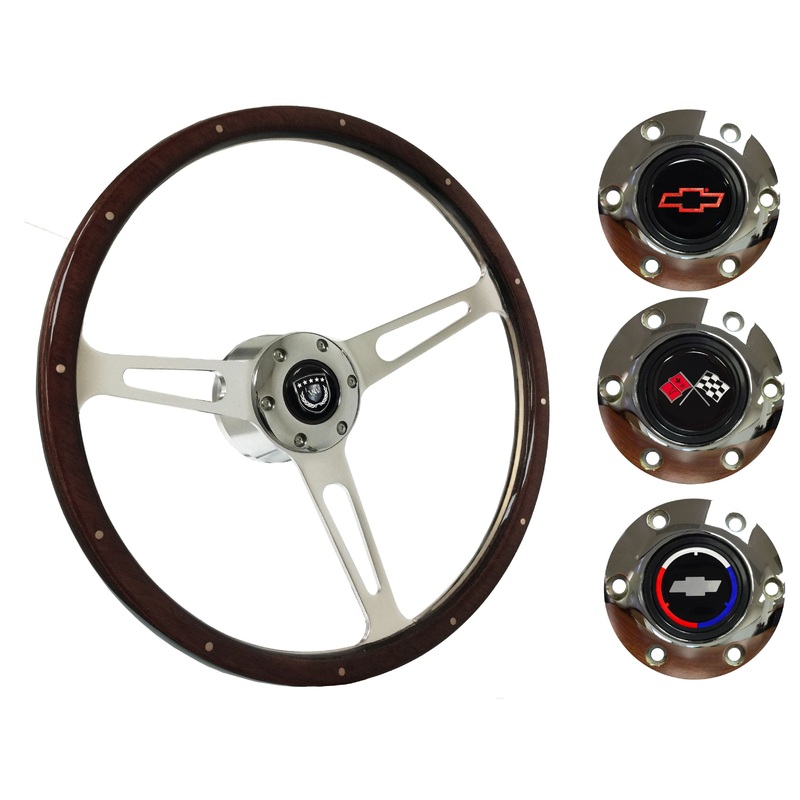 1969-75 Corvette Steering Wheel Kit | Deluxe Espresso Wood | ST3553A