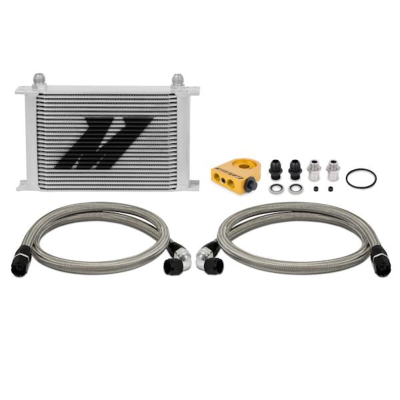Mishimoto Universal Thermostatic Oil Cooler Kit – 25 Row | Multiple Fitments (MMOC-UHT)