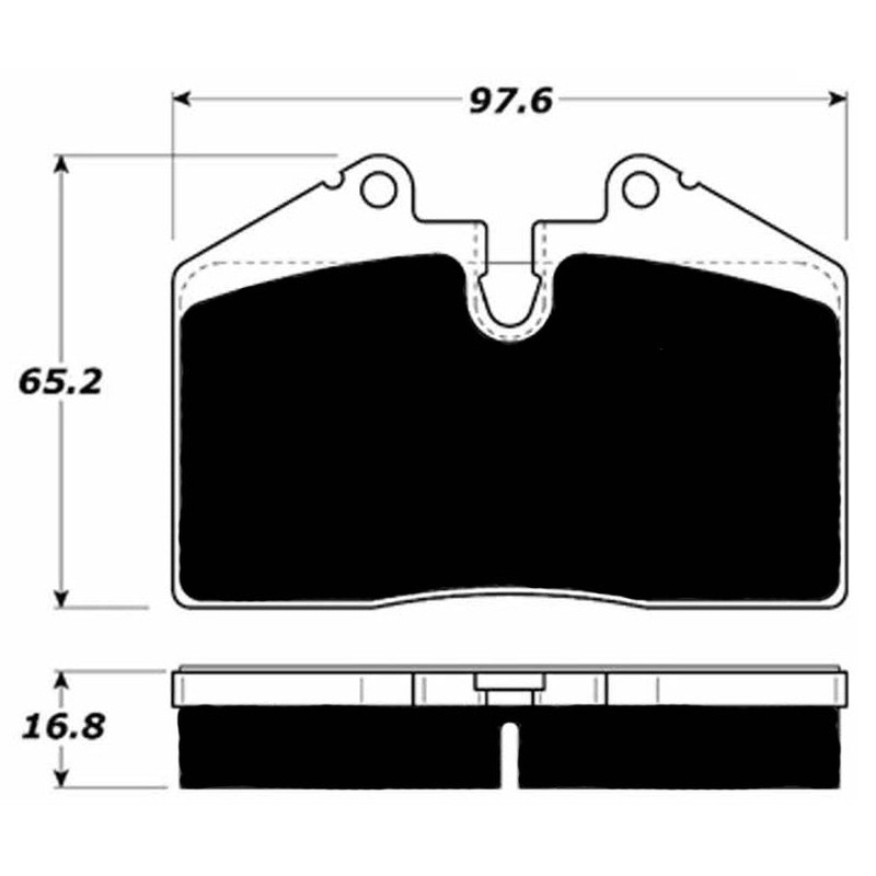 Porterfield Brake Pads for 1987 PORSCHE 944 Turbo