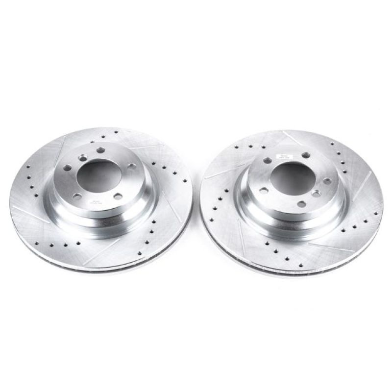 PowerStop Power Stop 2006 BMW 330i Front Evolution Drilled & Slotted Rotors – Pair