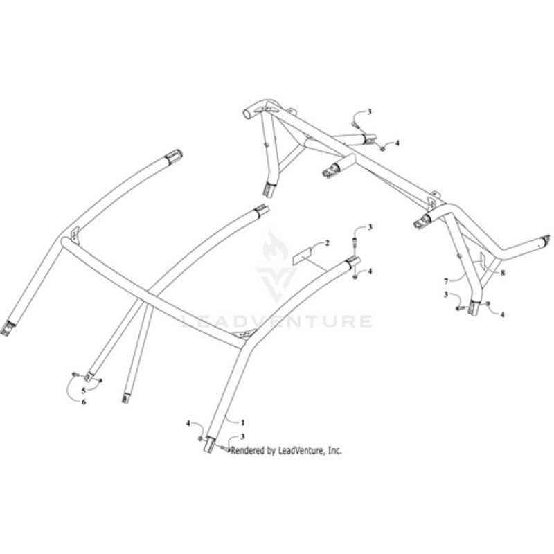 Rops – Front Assembly (Inc. 2) by Arctic Cat