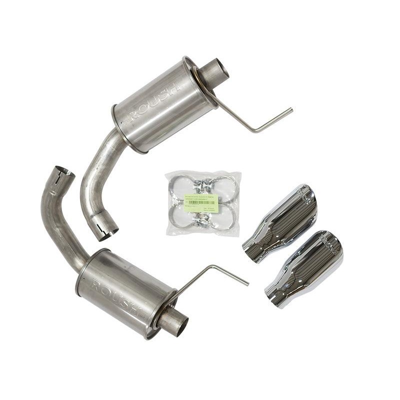Roush 2015-2017 & 2024 Ford Mustang 5.0L V8 Exhaust Kit w/ Round Tips (304SS)
