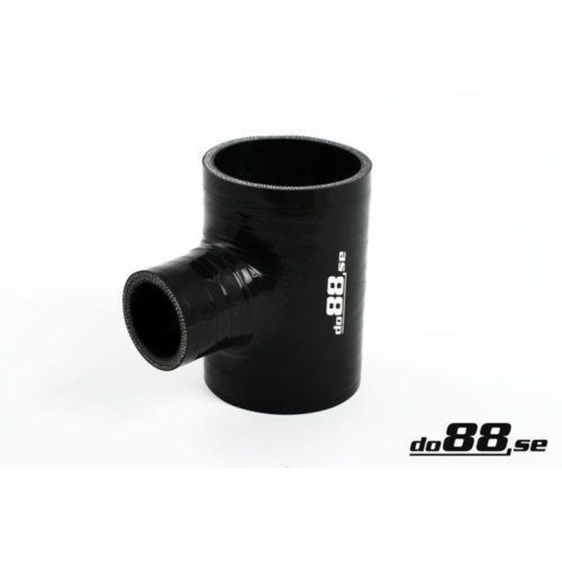 Silicone Hose Black T 2,5” + 1,5” (63+38mm)