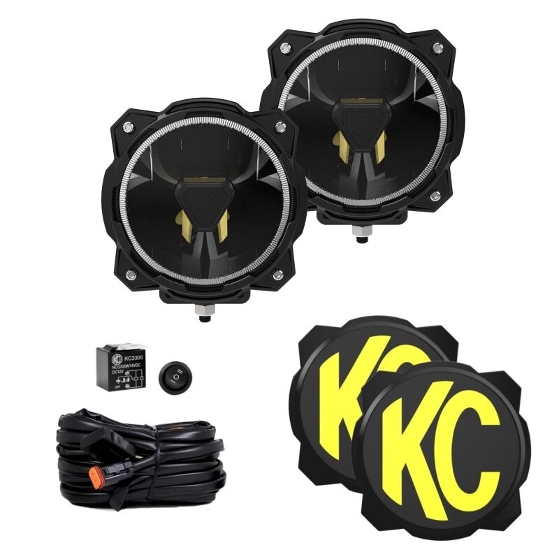 KC HiLiTES Gravity Titan LED 6in. – Pair Pack (Wide-40 Beam)