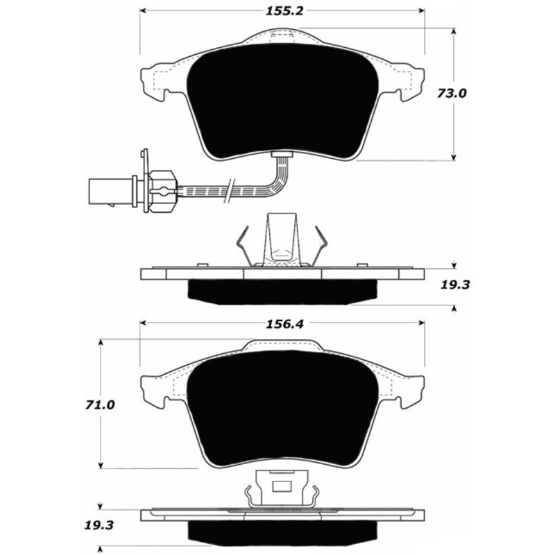 Porterfield Brake Pads for 2006 AUDI A4 Quattro – 2.0L Turbo