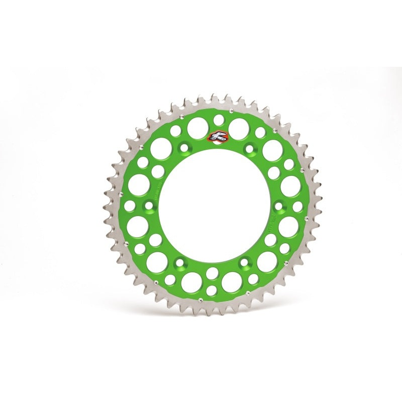 Renthal 04-23 Kawasaki KX 125/ 2-Stroke/ X/ XC/ KX450XCRear Twinring – Green 520-51P Teeth