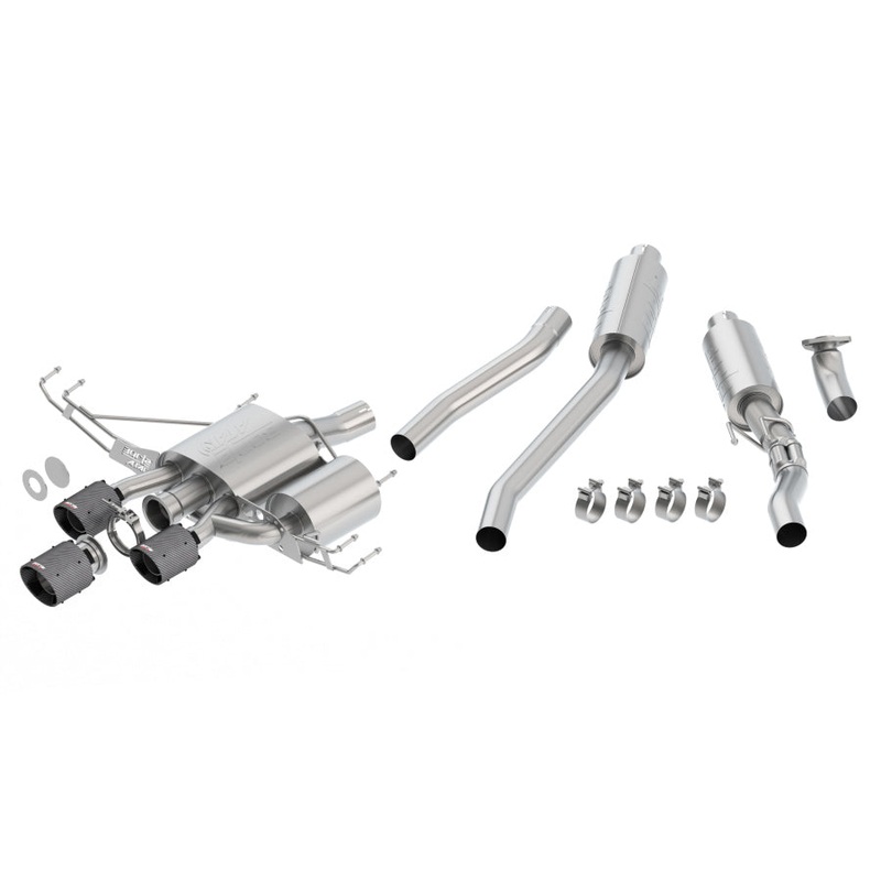 Borla ATAK Catback Exhaust with Carbon Fiber Black Tips – 17+ Civic Type R