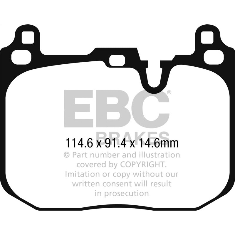EBC 2015+ Mini Cooper John Cooper Works Yellowstuff Front Brake Pads