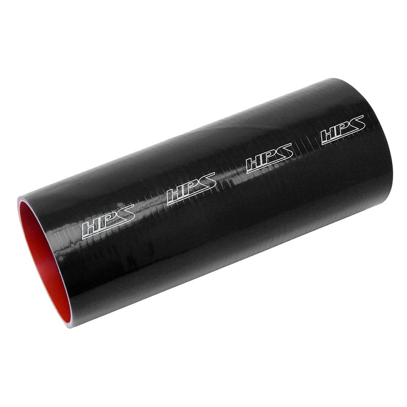 HPS 5-1/2″ 6-ply Reinforced Silicone Straight Coupler Hose | Universal (HTST-550-BLK)