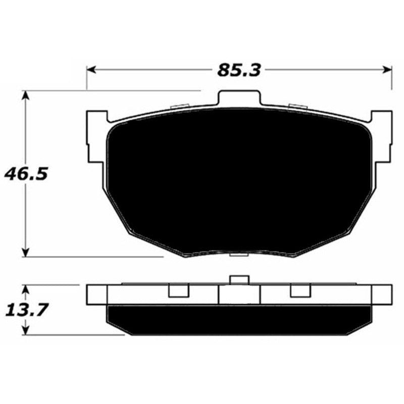 Porterfield Brake Pads for 2005 HYUNDAI TIBURON 6 Speed M/T