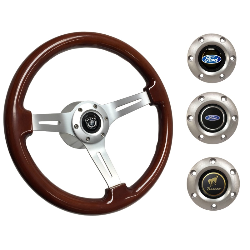 1978-91 Ford Bronco Steering Wheel Kit | Mahogany Wood | ST3027S