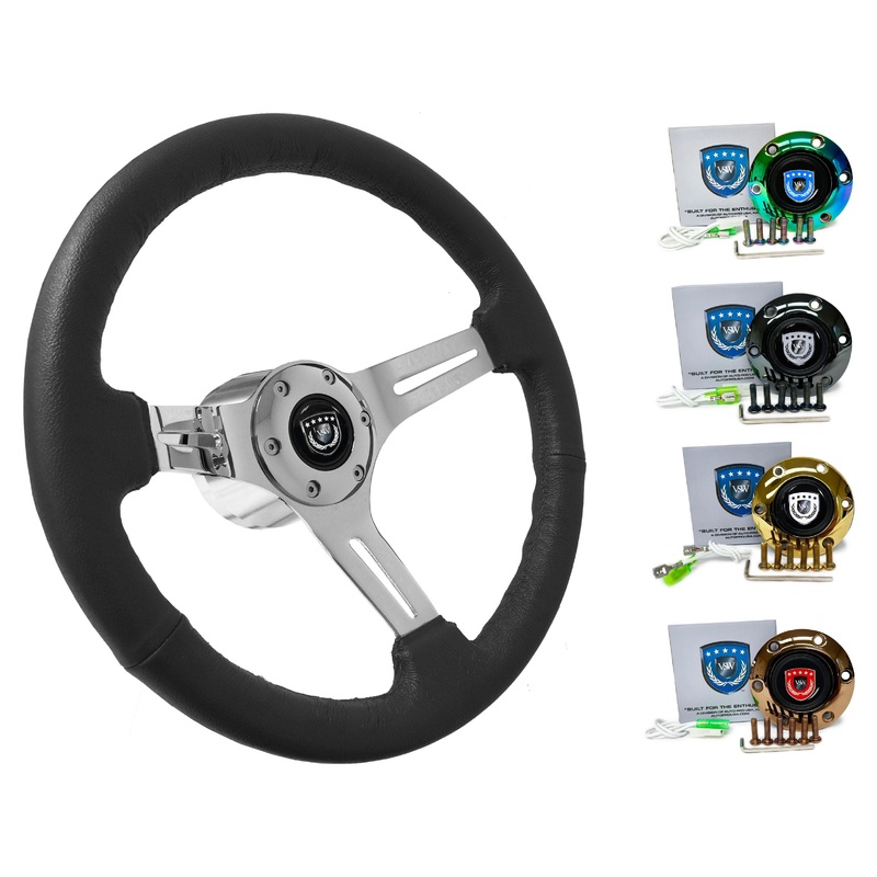 1994-98 Porsche 911 (993) Steering Wheel Kit | Black Leather | ST3012BLK