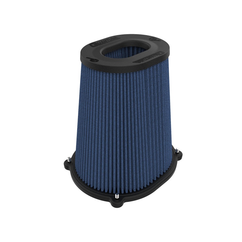 aFe Quantum Pro-5 R Air Filter Inverted Top – 5.5inx4.25in Flange x 9in Height – Oiled P5R