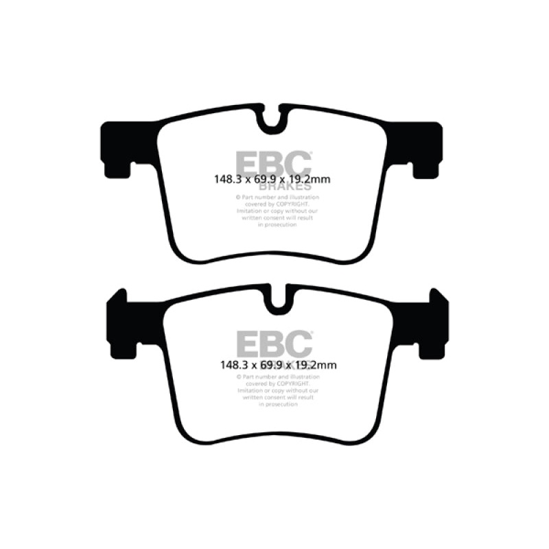 EBC 11+ BMW X3 2.0 Turbo (F25) Greenstuff Front Brake Pads