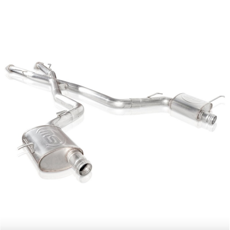 Stainless Works Catback System w/X-Pipe Stock Exit 2018-2023 Jeep Grand Cherokee Trackhawk (6.2L)