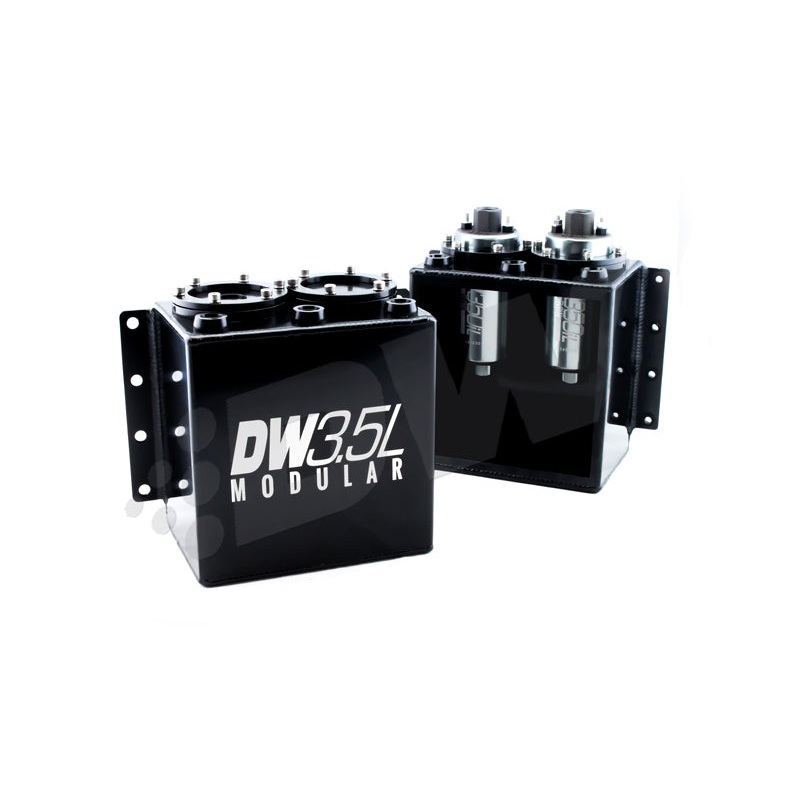 DeatschWerks 3.5L Modular Surge Tank (Fits 1-2 DW350iL Fuel Pumps – Pumps Not Included)
