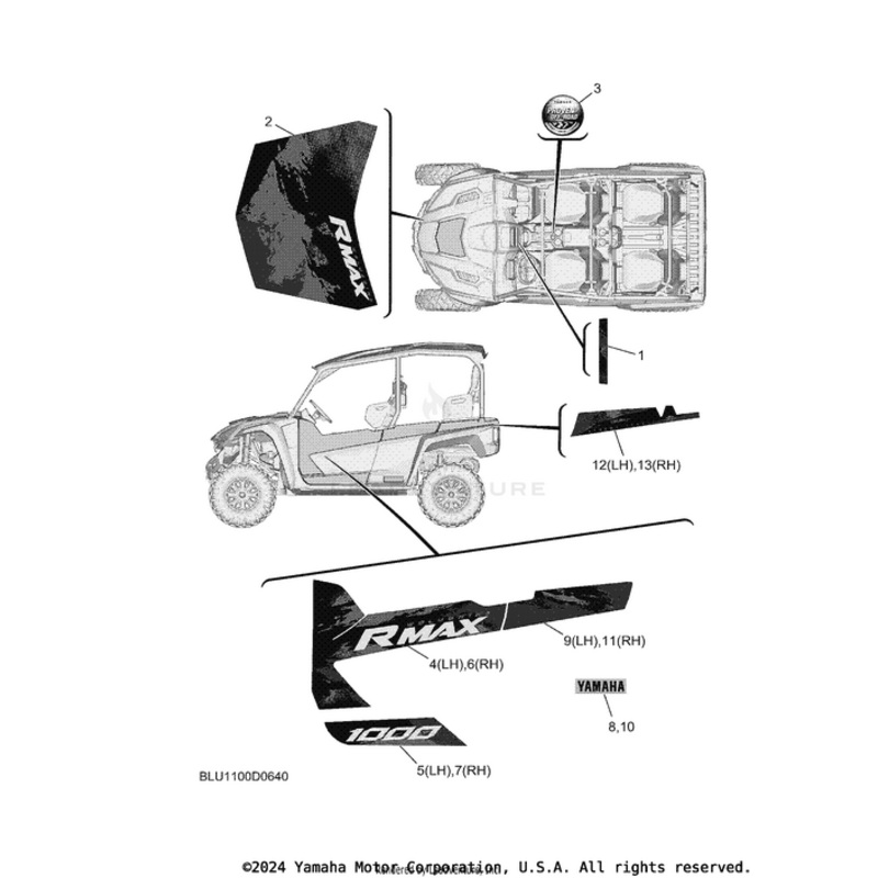 Rear Graphic (RH) by Yamaha