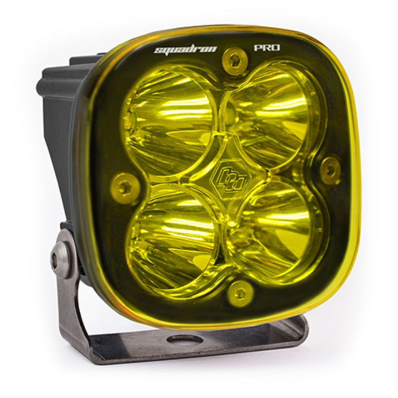 Baja Designs Squadron Pro Work/Scene Pattern Black LED Light Pod – Amber