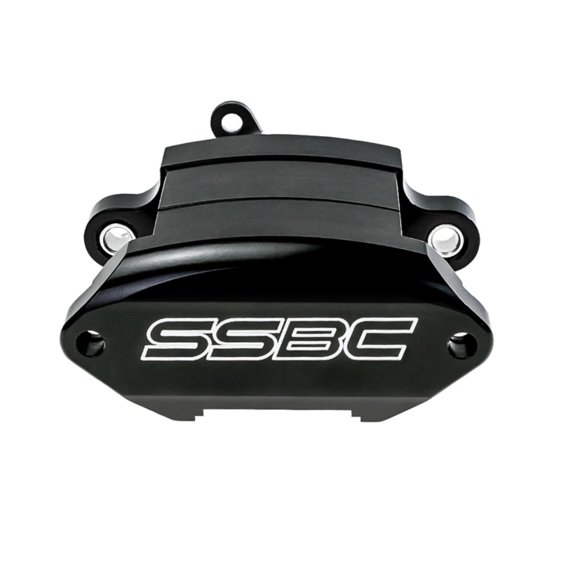 CPA-22195B –  SSBC-USA Caliper Assembly, Left, Rear, Aluminum, 54mm Piston, With Parking Brake, Black Powder Coat