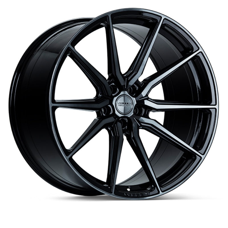 Vossen HF-3 19×9.5 / 5×114.3 / ET40 / Deep Face / 73.1 – Double Tinted – Gloss Black Wheel