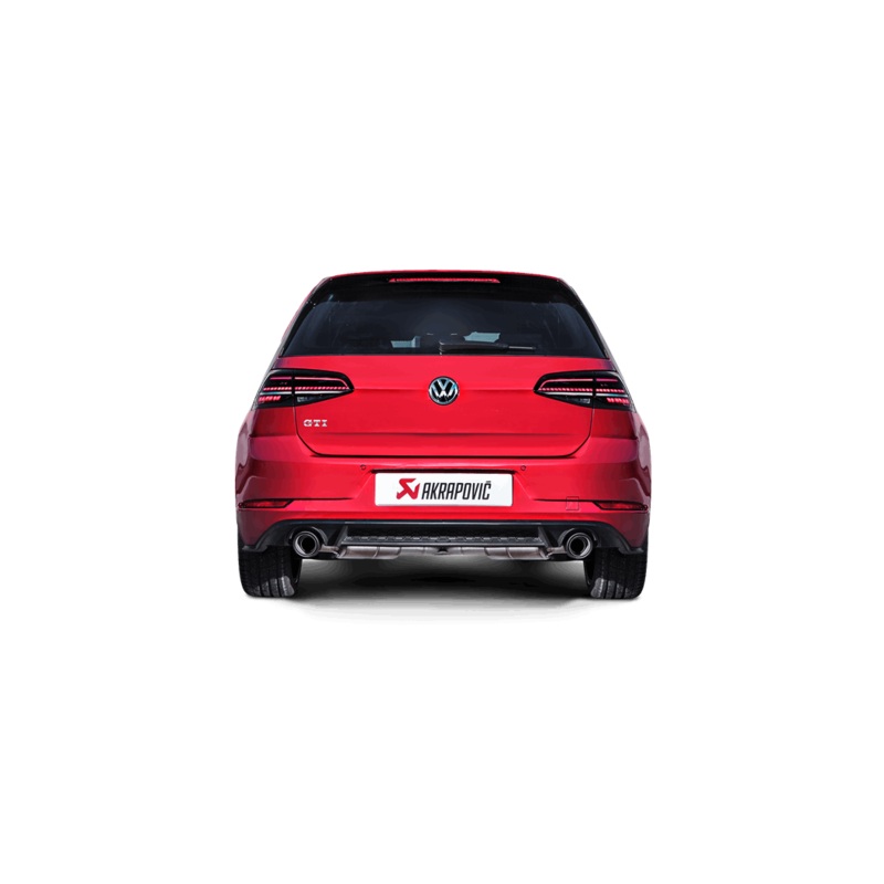Akrapovic 17-18 Volkswagen Golf (VII) GTI FL Performance Slip-On Line (Titanium) w/ Carbon Tips