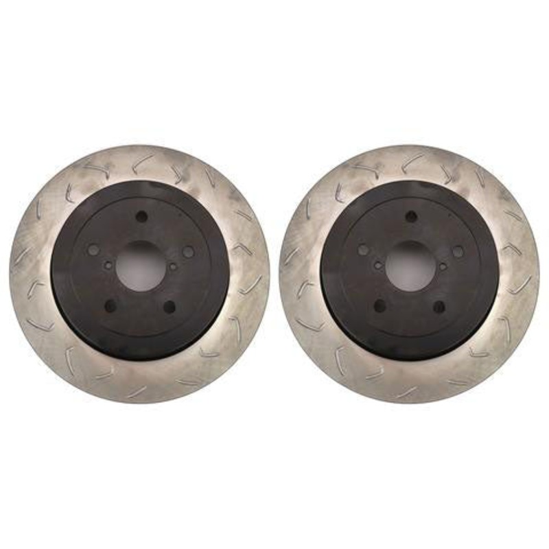 FactionFab Slotted Rear Brake Rotors – 2018-2021 STI
