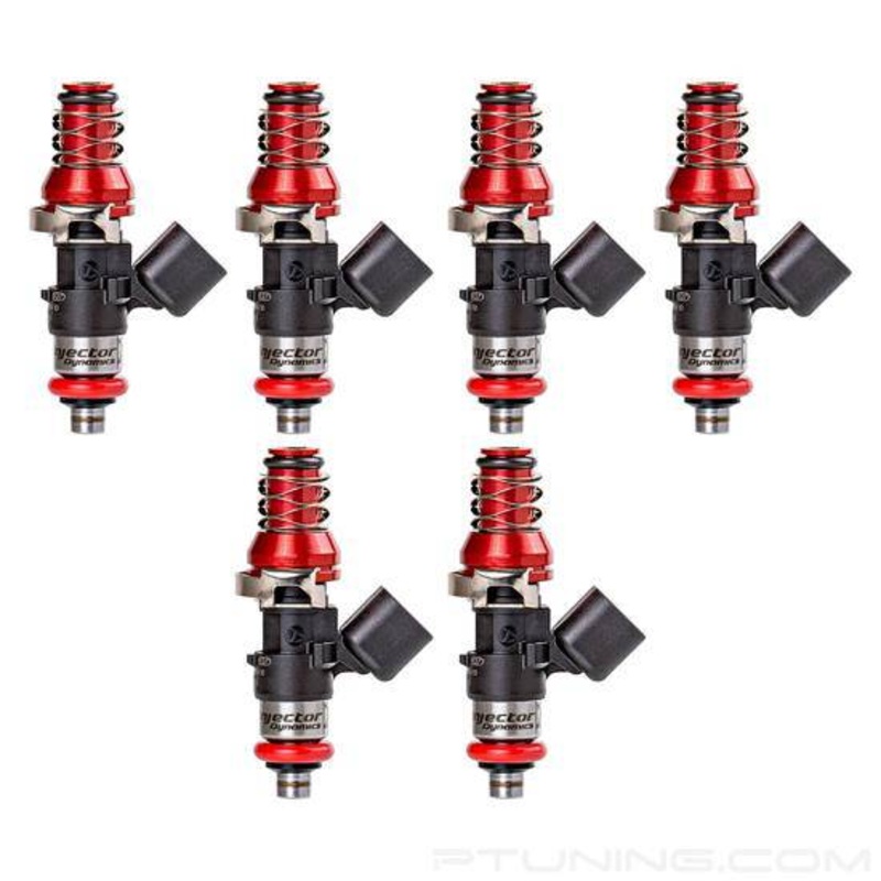 Injector Dynamics ID2000, for FG Ford Falcon XR6 turbo. 14mm (black) BOTTOM adaptor.  Set of 6.