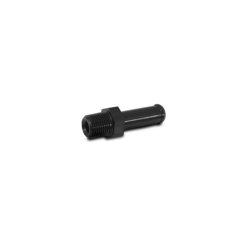 Vibrant 1/16in NPT to 1/4in Barb Straight Fitting – Aluminum