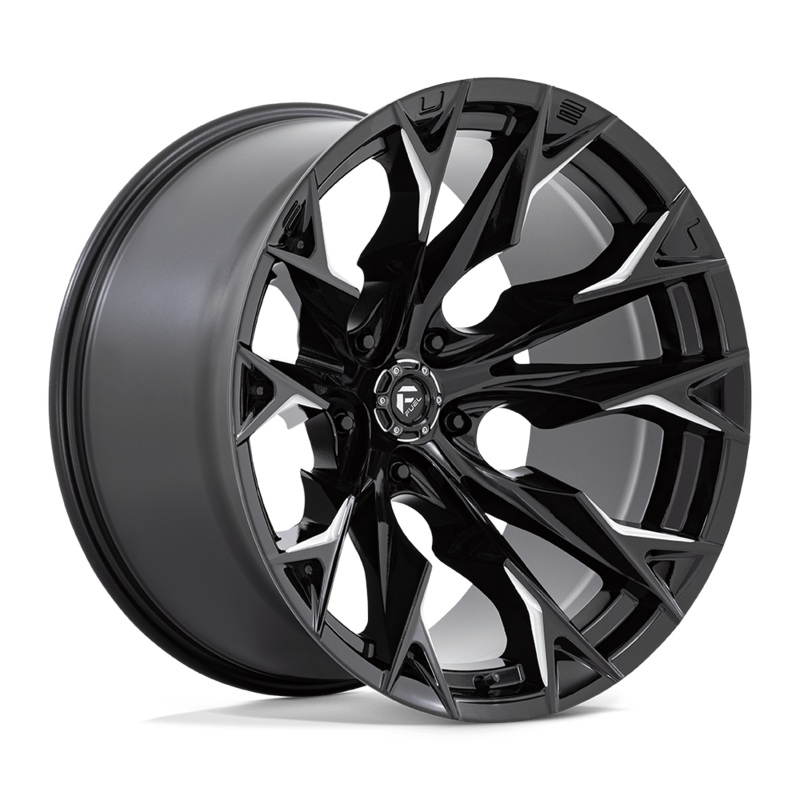 Fuel Wheels D803 Flame 22″ 5×139.7 Gloss Black Milled