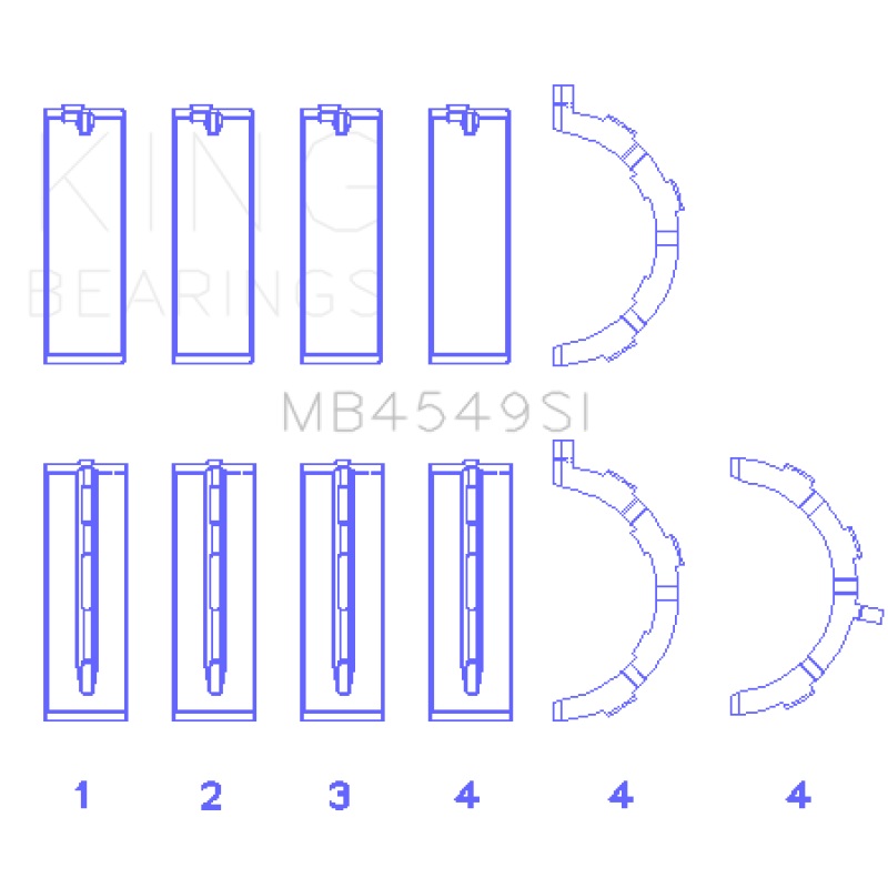 King Ford EcoBoost 3.5L/3.7L V6 Main Bearing Set – Size STD