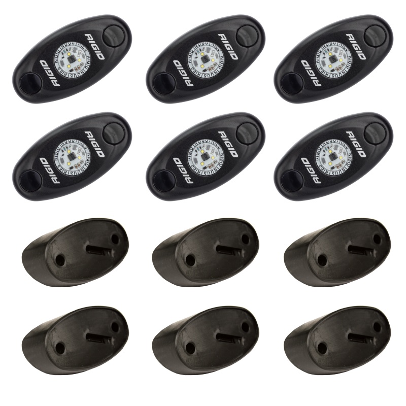 Rigid Industries Rock Light Kit Green 6 lights Universal | 400273