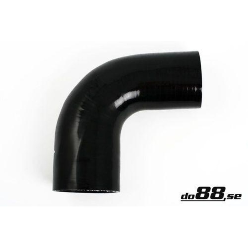 Silicone Hose Black 90 degree 2,75 – 3,5” (70 – 89mm)