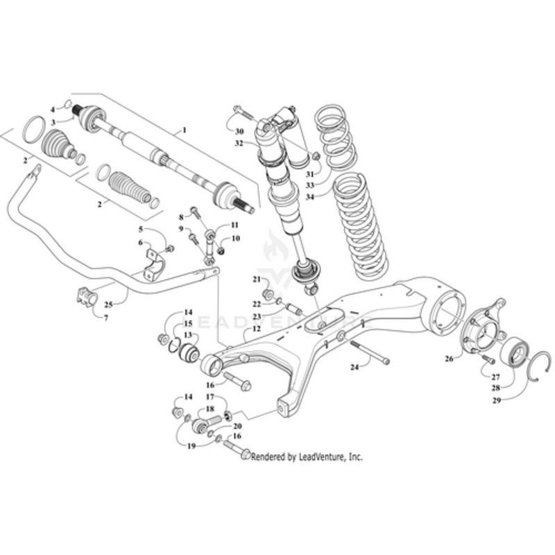 Suspension Spring – Lower – Bronze by Arctic Cat