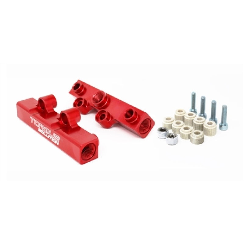 Torque Solution Top Feed Fuel Rails: 02-14 Subaru WRX / 07-18 STI – Red