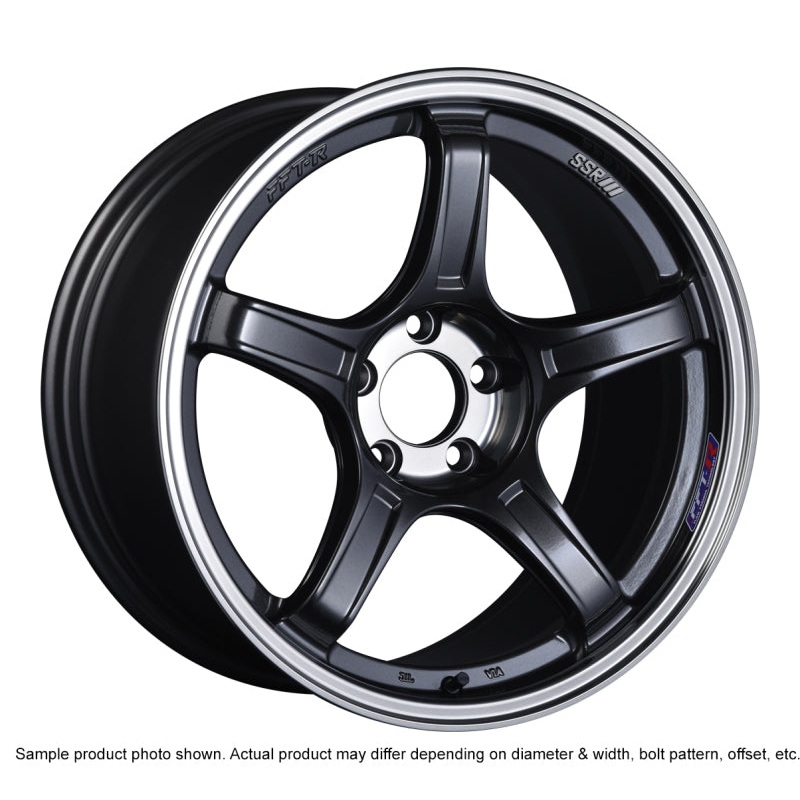 SSR GTX03 18×10.5 5×114.3 22mm Offset Black Graphite Wheel