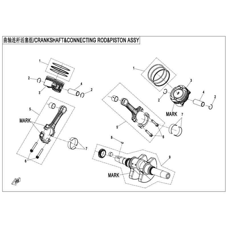 Crankshaft Mark A by CF Moto