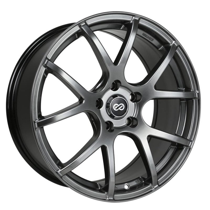 Enkei M52 17×7.5 45mm Offset 5×100 Bolt Pattern 72.6mm Bore Dia Hyper Black Wheel (MOQ 40)