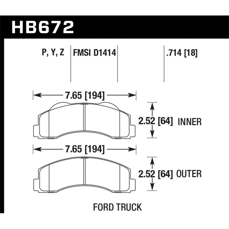 Hawk 10-14 Ford F-150 Front Super Duty Brake Pads