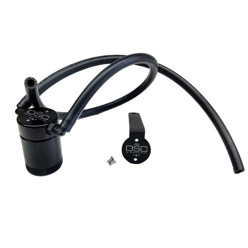 J&L 97-13 Chevy/GM Truck/SUV 4.8L/5.3L/6.0L/6.2L Driver Side Oil Separator 3.0 – Black Anodized