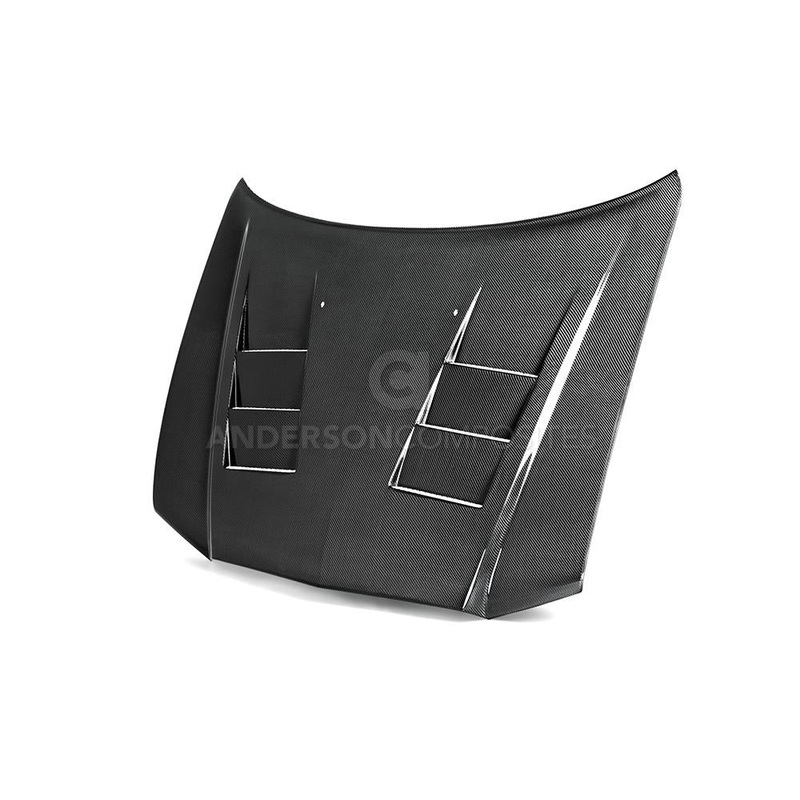 Anderson Composites Type-TS Carbon Fiber Heat Extractor Hood 2011-2014 Dodge Charger